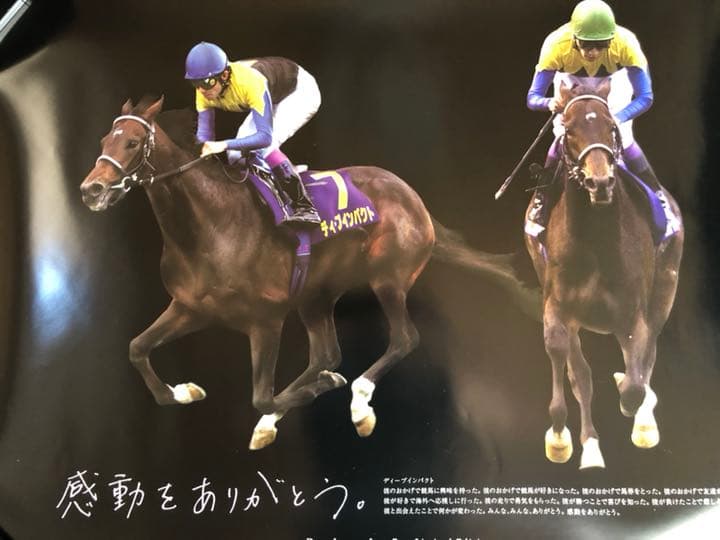 武豊直筆サイン入りディープインパクト ポスター - メルカリ