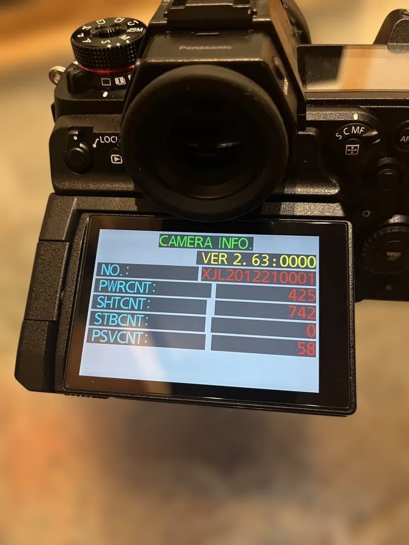 極美品】Panasonic LUMIX S1H（ショット数742）・ケージ付き - メルカリ