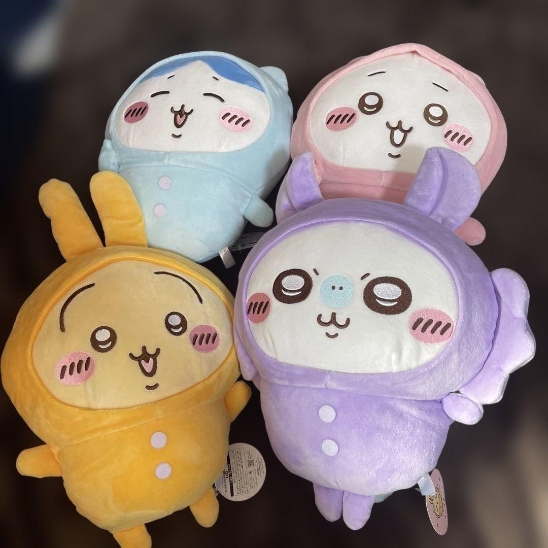 新品】ちいかわ ふわふわパジャマBIGぬいぐるみ 4種セット - メルカリ
