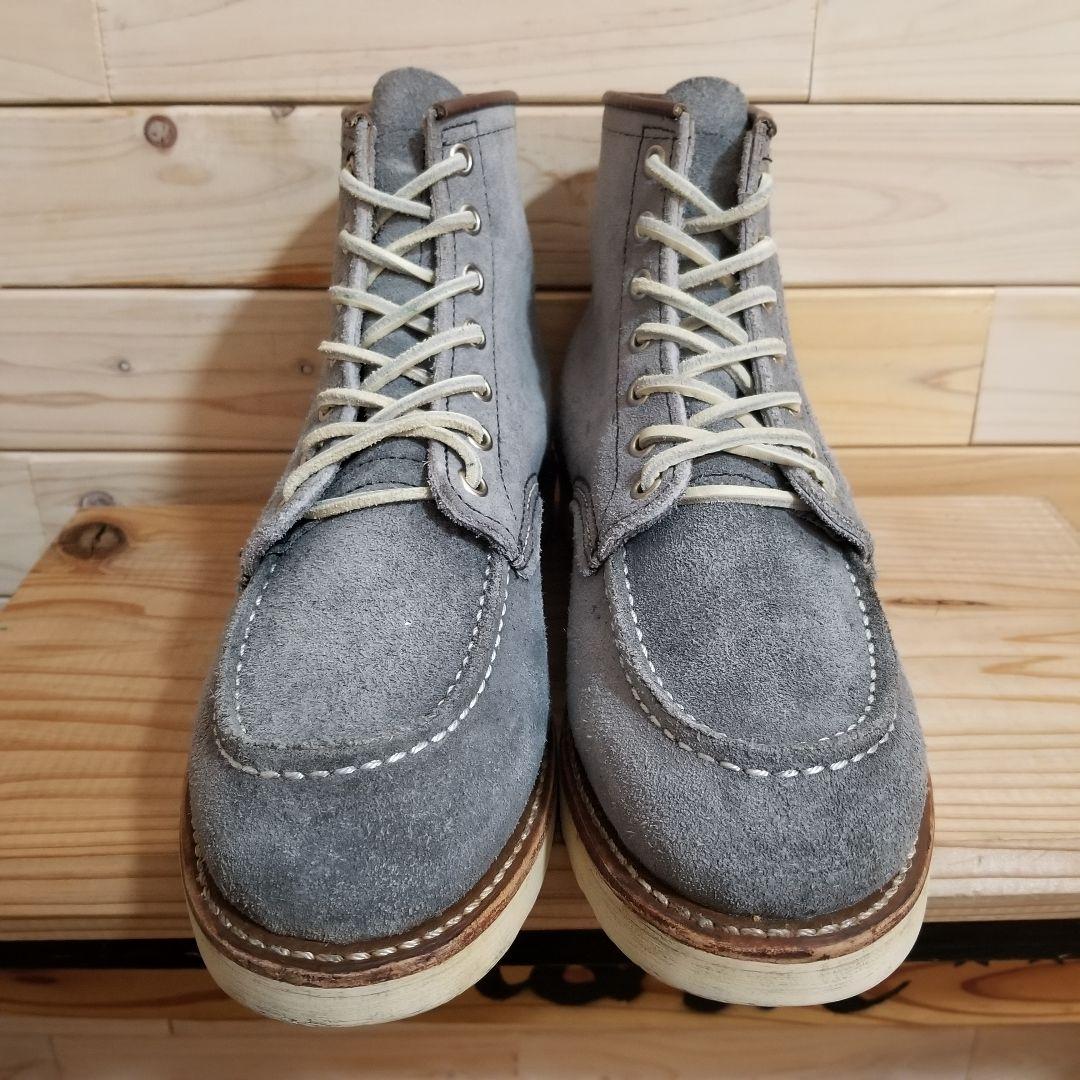 美品 希少色 廃盤 レッドウィング 8143 スエード スレートブルー 25.0