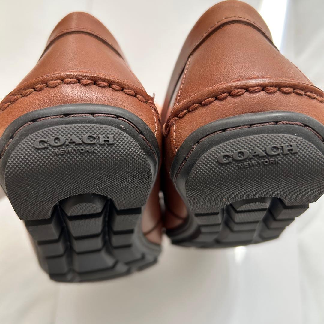 COACH 未使用 ローファー メンズ キャメルブラウン 26.0cm 8D - メルカリ