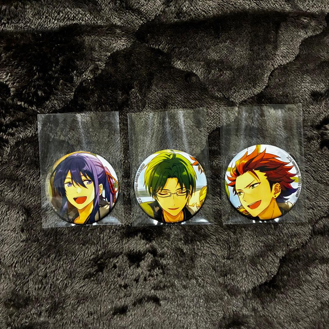 あんスタ ビジュアルファンブック 缶バッジ 紅月 蓮巳敬人 鬼龍紅郎