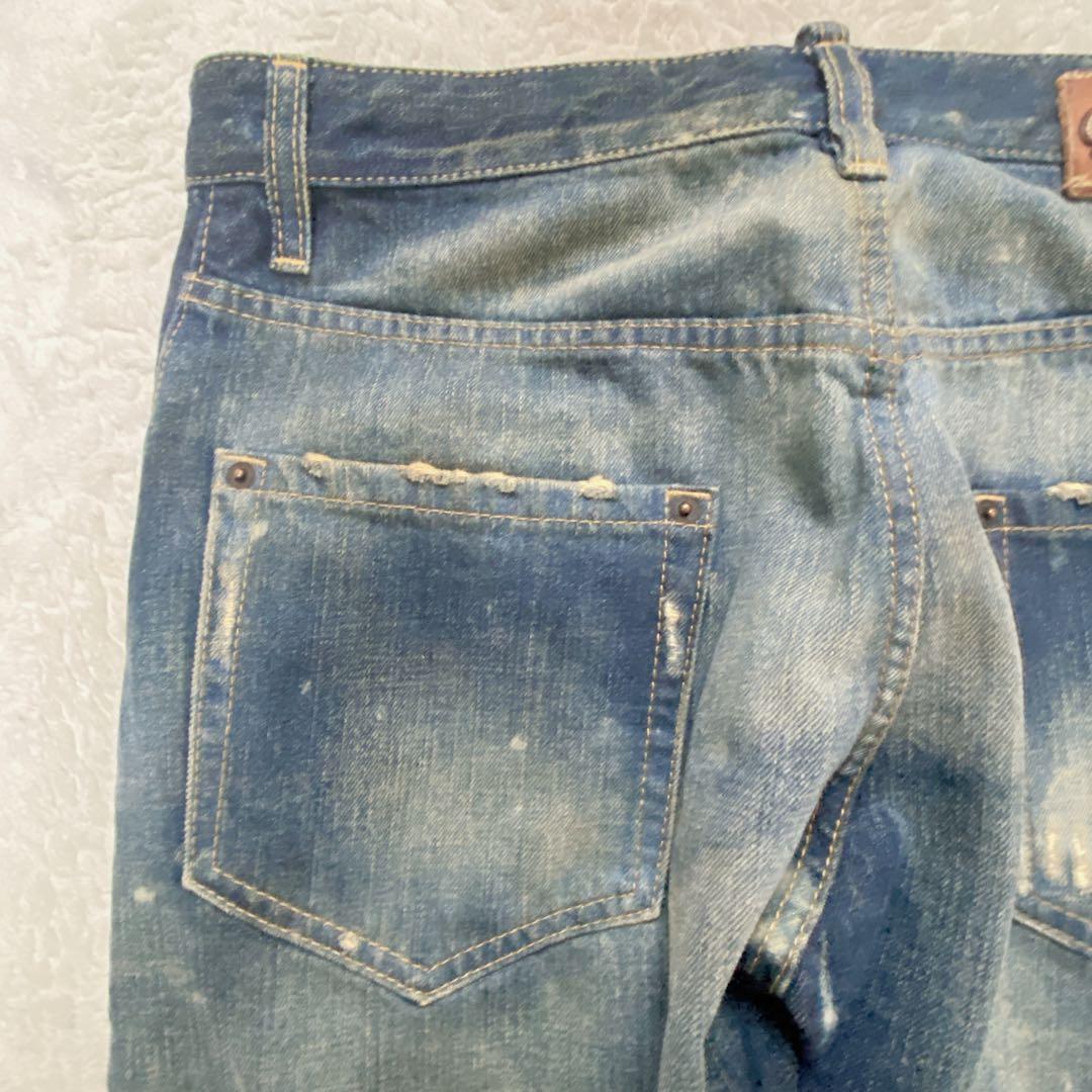 DISQUARED2 size46 71LA338 クラッシュド加工／イタリア製