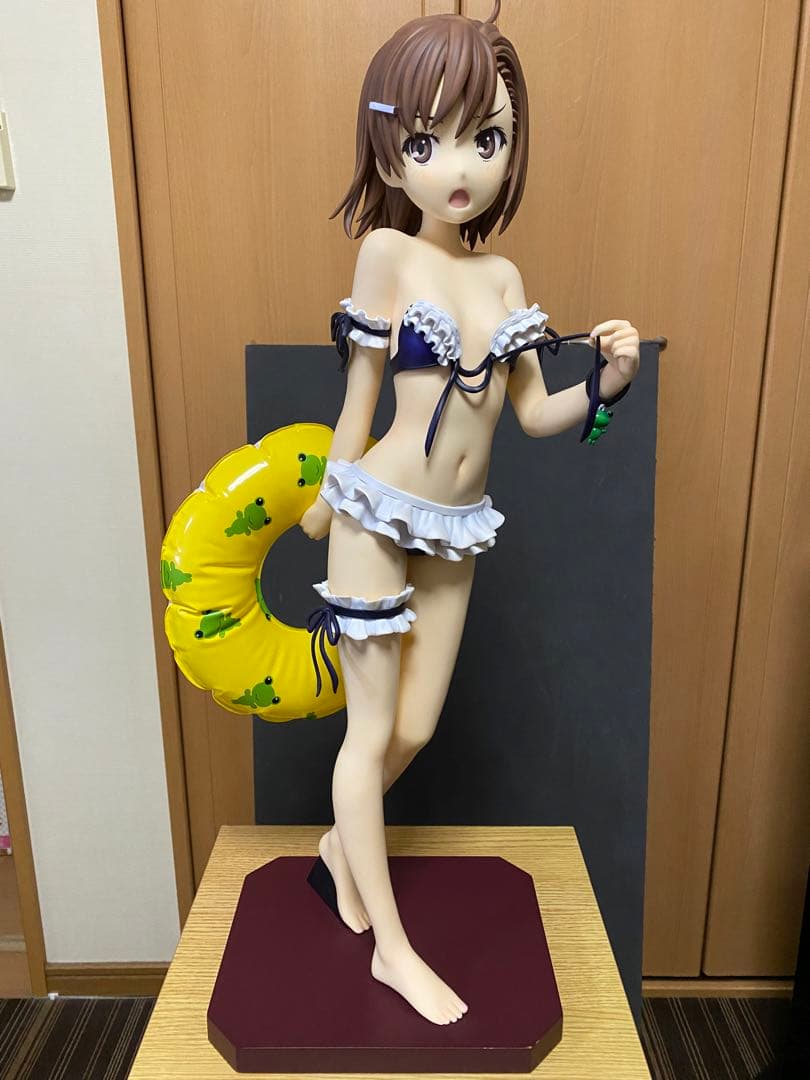 アスキー とある科学の超電磁砲 御坂美琴 水着フィギュア やわらか