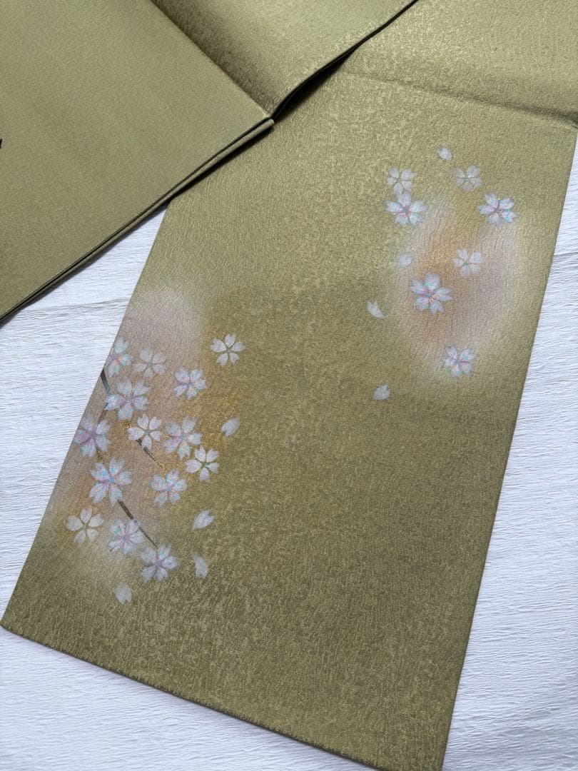 m-32 浅井清仁 桜 手描き 袋帯 正絹 未使用極美品 - メルカリ