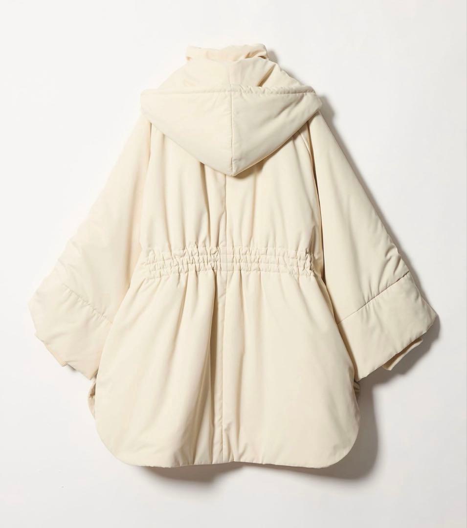EMMEL REFINES EM ポンチョライク ナカワタ コート オフホワイト