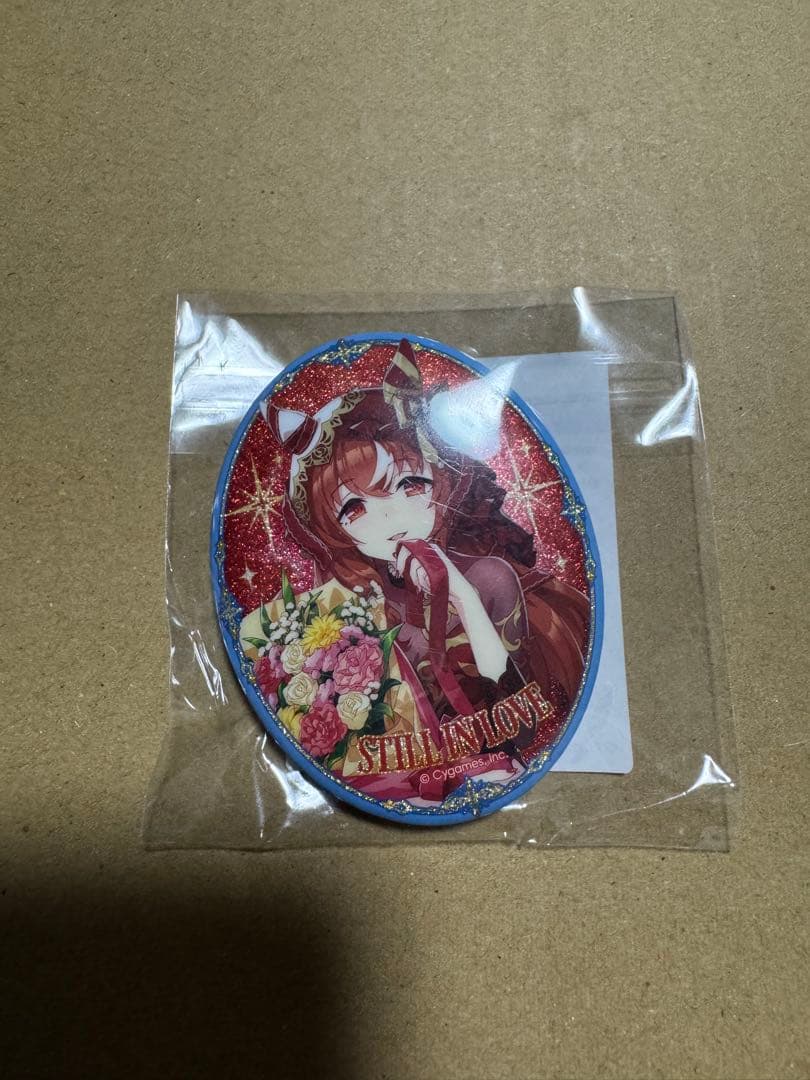 ウマ娘 スティルインラブ グリッター缶バッジ - メルカリ