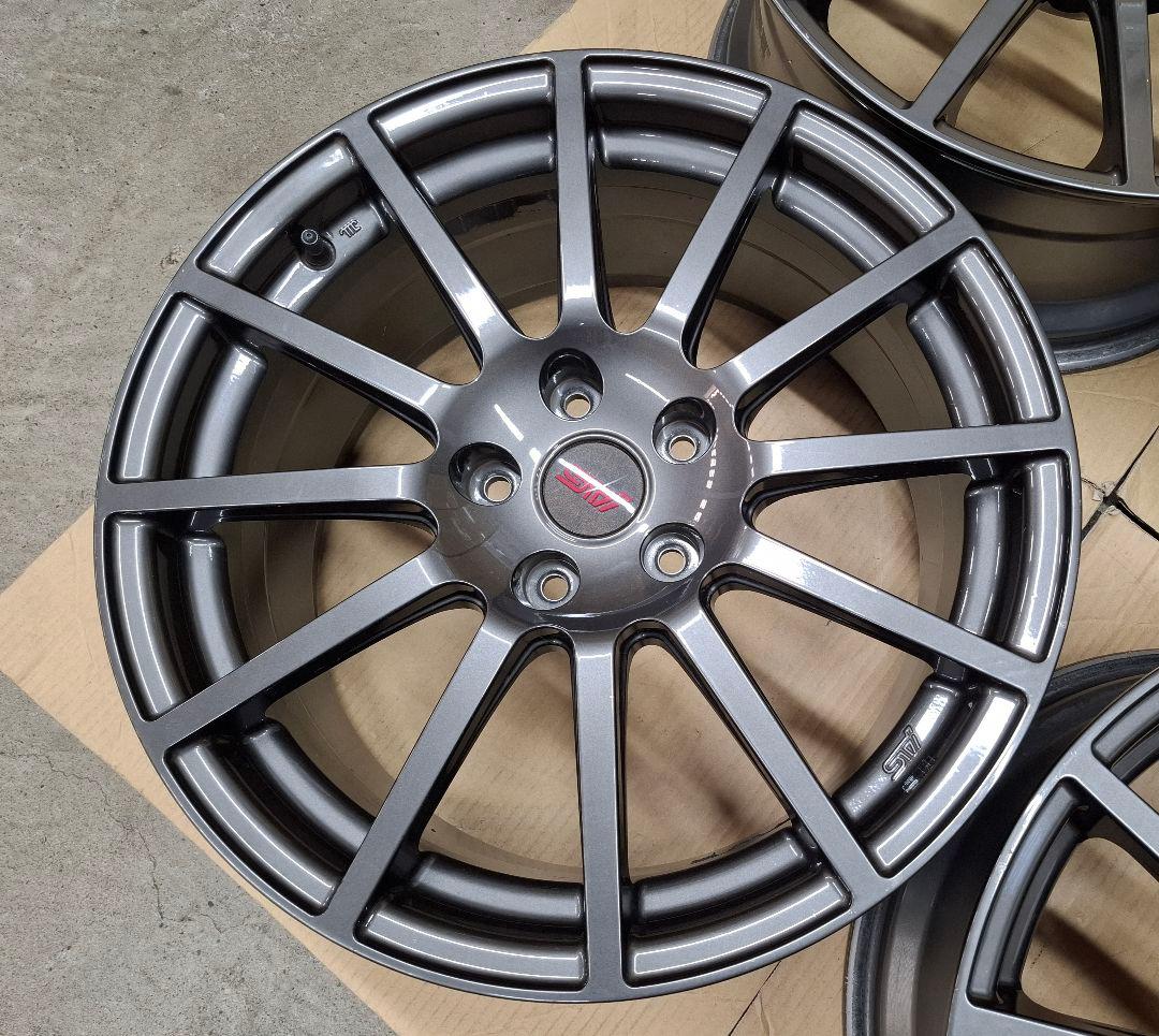【美品】スバル WRX STI 純正OP 18インチ 8.5J ホイール 4本