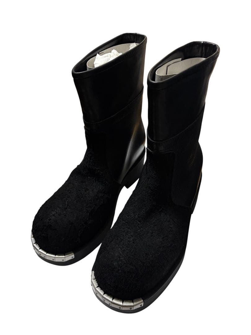 MM6 Maison Margiela バイカーレザーアンクルブーツ 41 中古・古着通販】MM6 Maison Margiela (エムエムシックスメゾン