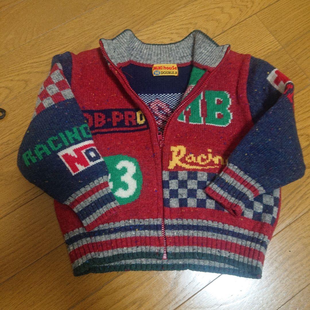 ミキハウス ダブルビー セーター アウター 90 昭和レトロ - メルカリ