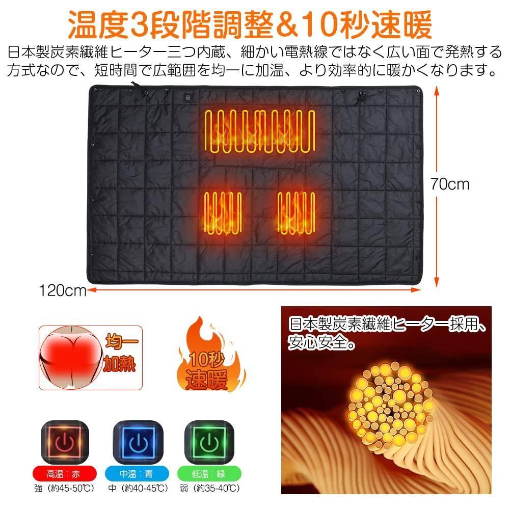 USB電気ブランケット 多機能4 WAY 収納ポケット付き smile-hg_hac-4573110533189