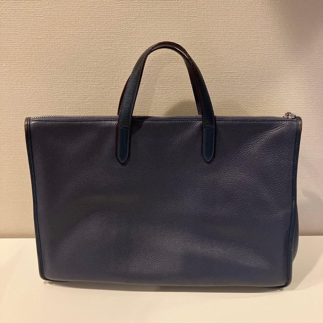 《中古美品》　ロエベ　トレドバッグ　ネイビー