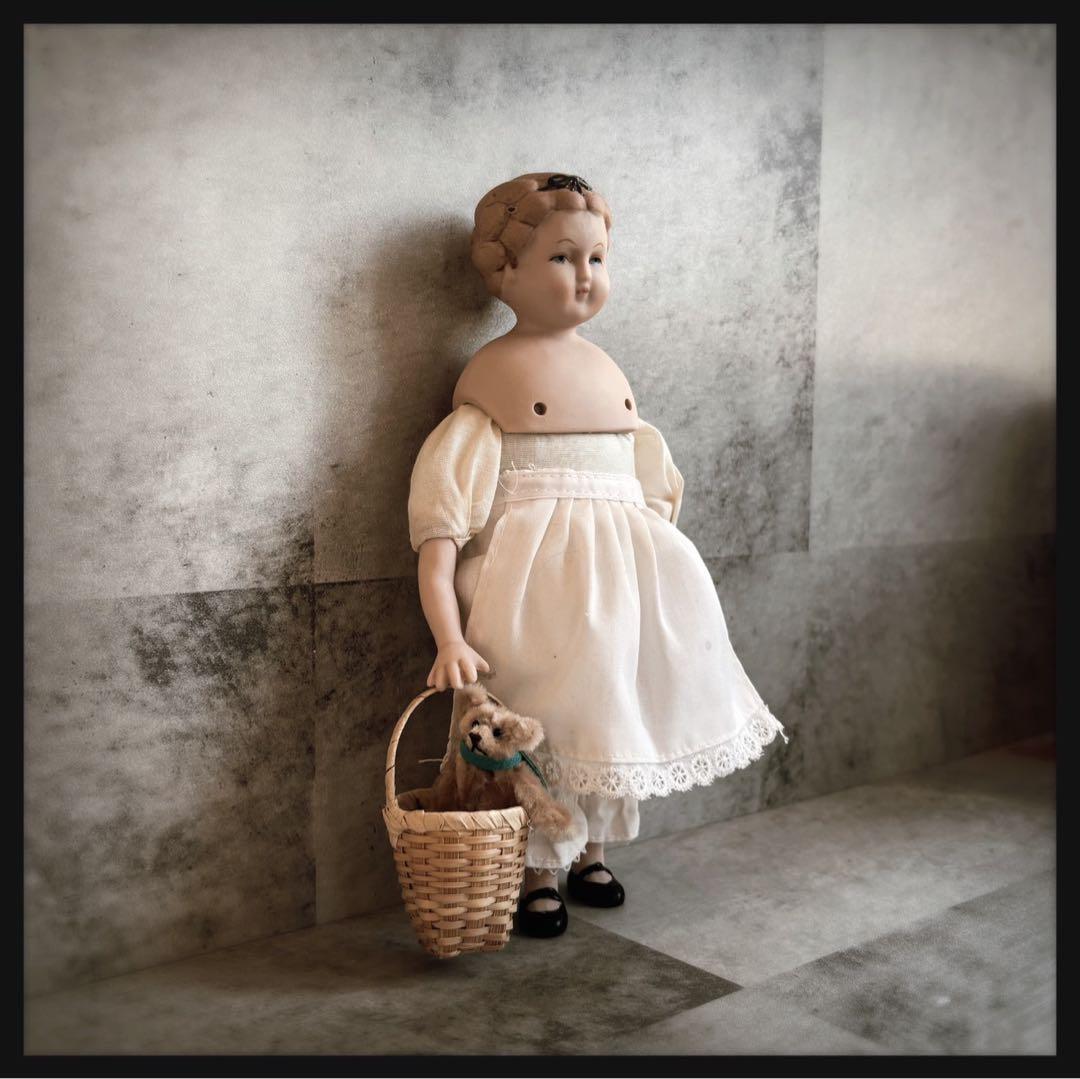 レアヴィンテージ 黒いリボンの女の子　ビスクドール 2025年6月28日より発売中♪ 「祈りの少女」「祈りの少女・ミニ」のご