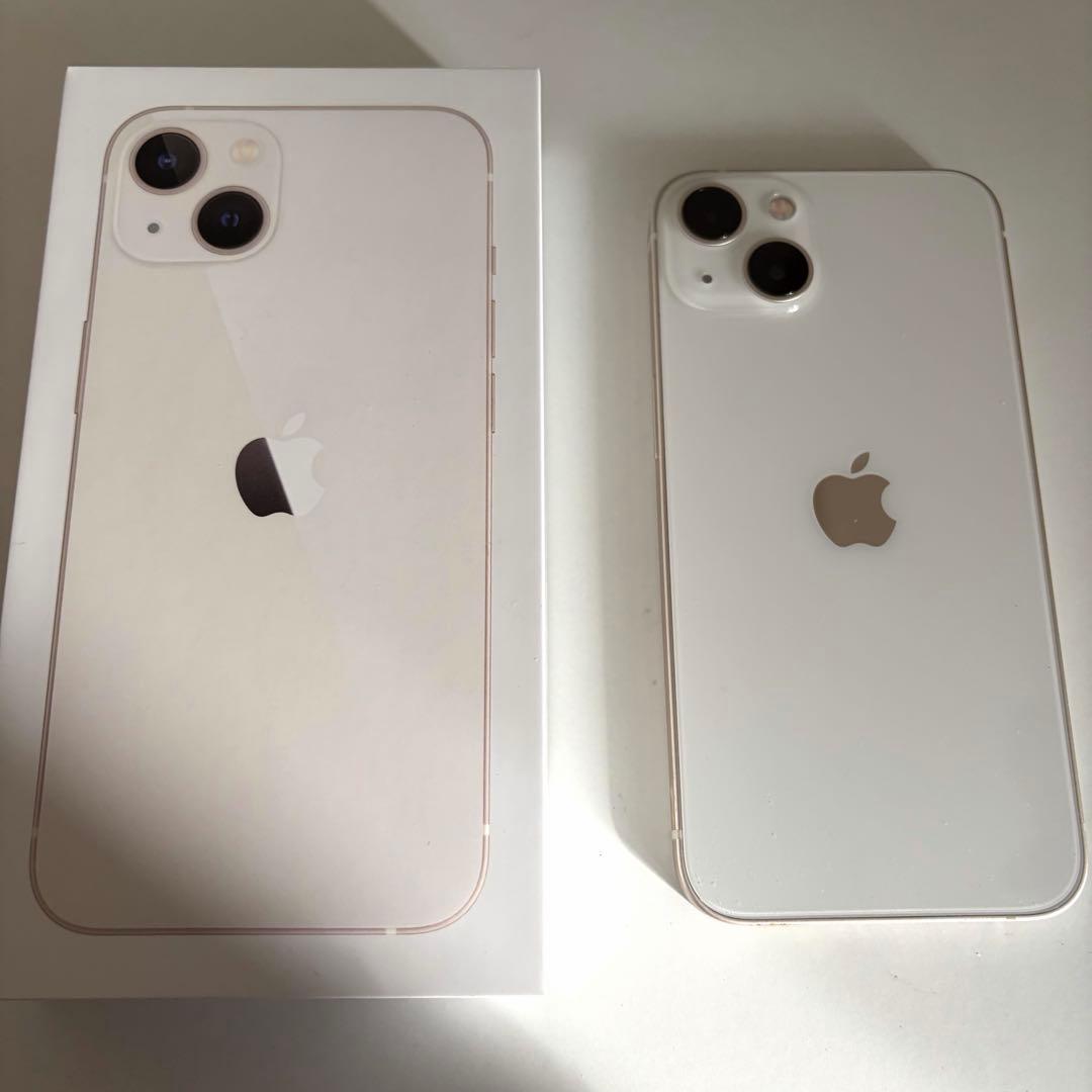 iPhone13 128gb ホワイト ムスビー｜【SIMフリー】iPhone13 128GB スターライト 電池79％ 利用