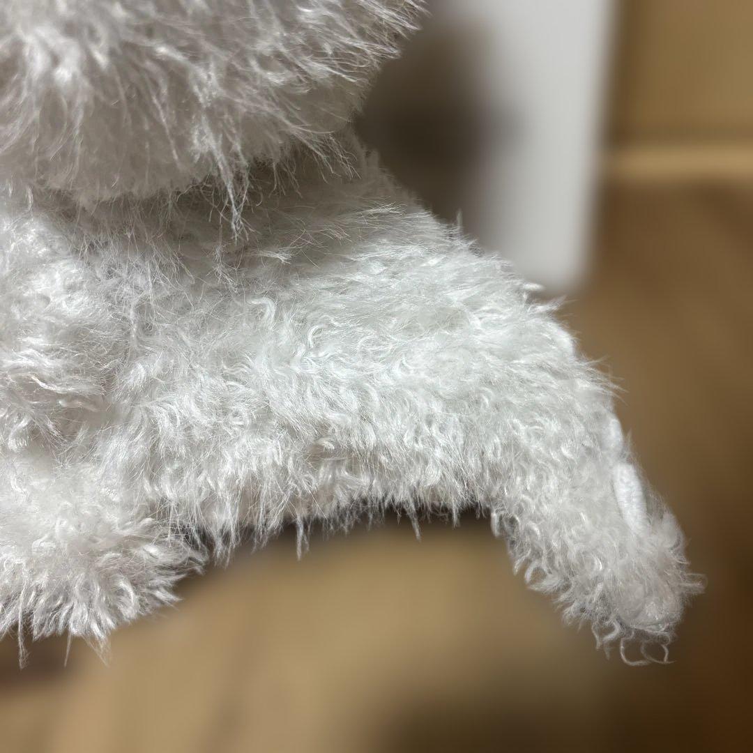 38cm ラブブ ジモモ 白 ホワイト シッポ付き ぬいぐるみ 海外輸入品①