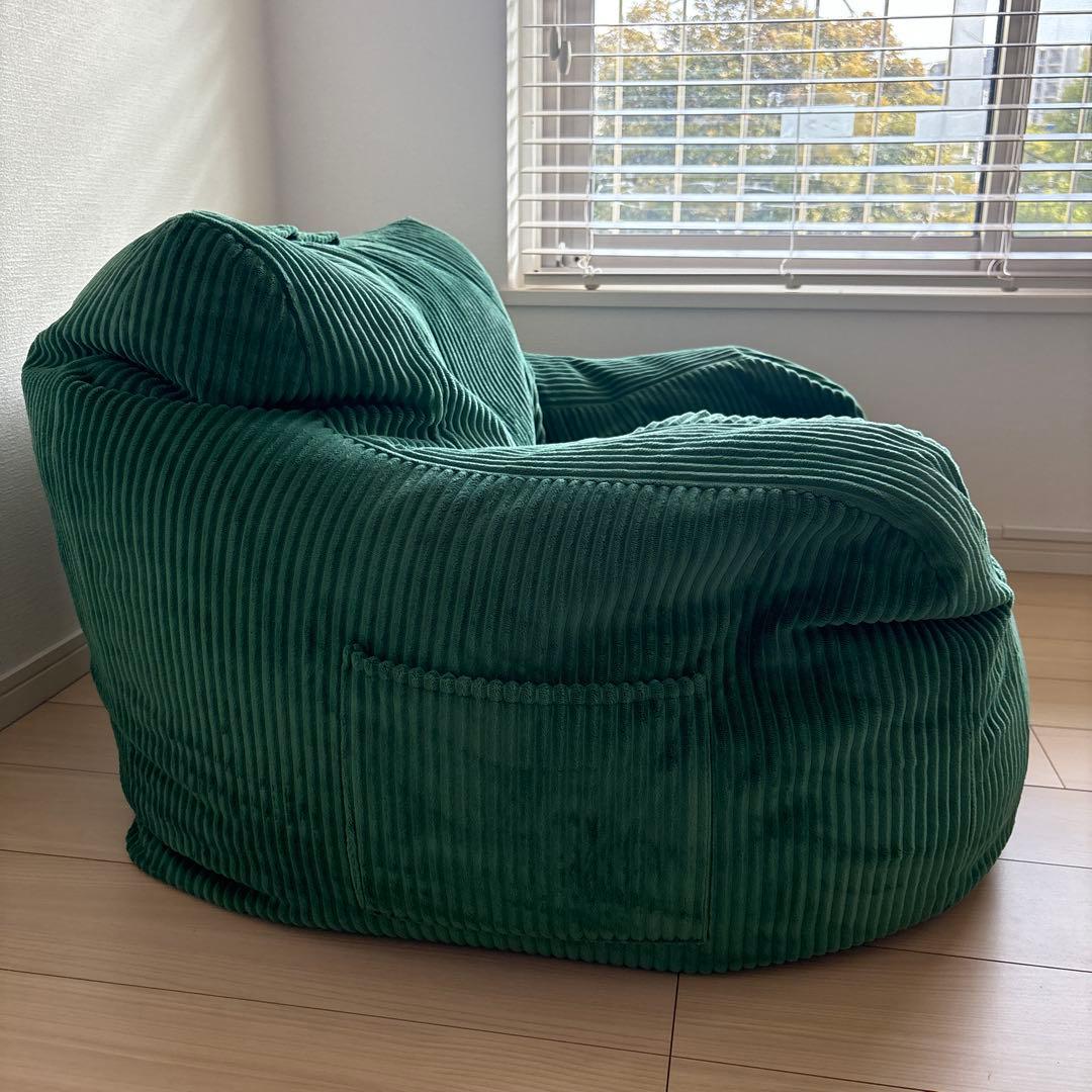 ルージー　HUGME LOOSY 1人がけソファ HUGME 1人掛けビーズソファ MUSTARD #LOOSY #ルージー #beanbag #sofa