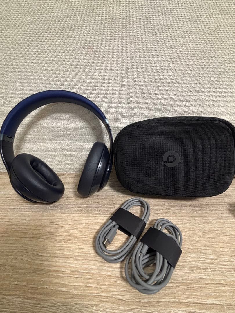 ワイヤレスヘッドホン ネイビー ケース付き Amazon | Lebakort収納ケースと互換性のあるBeats Studio Pro