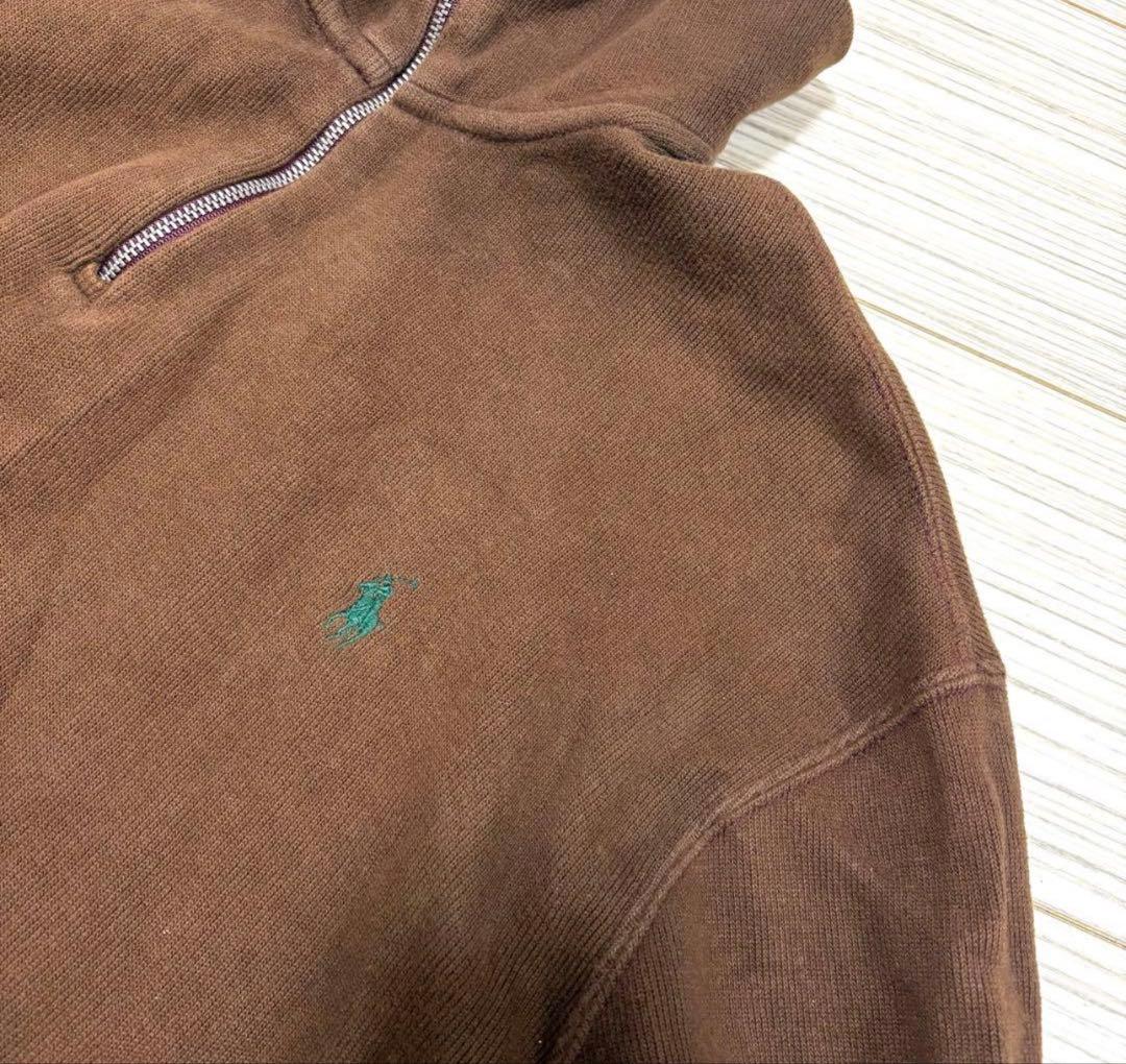 Polo Ralph Lauren ブラウン ハーフジップ ラルフローレン - メルカリ