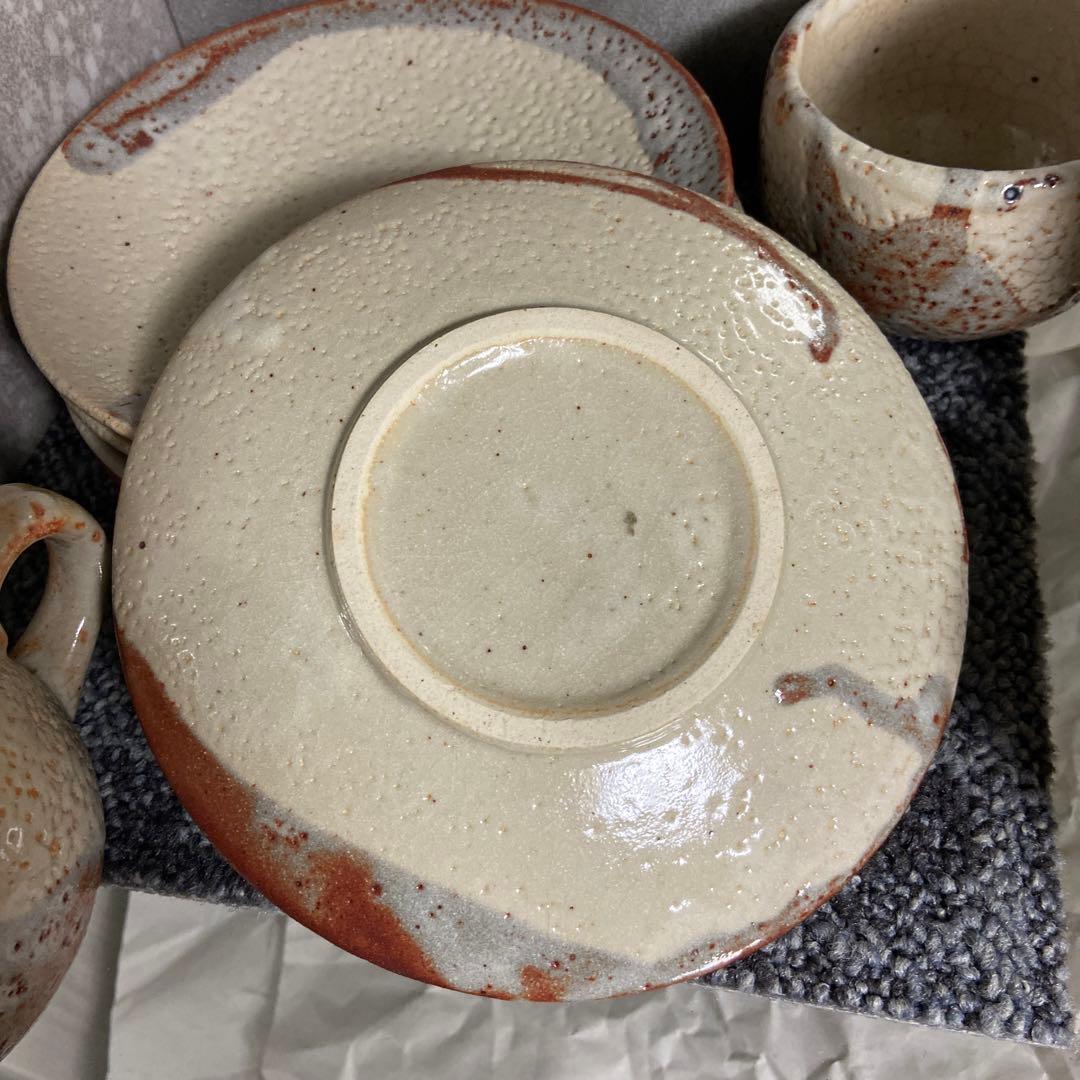 志野焼 北山窯 カップ&ソーサー 5客セット コーヒーカップ - メルカリ