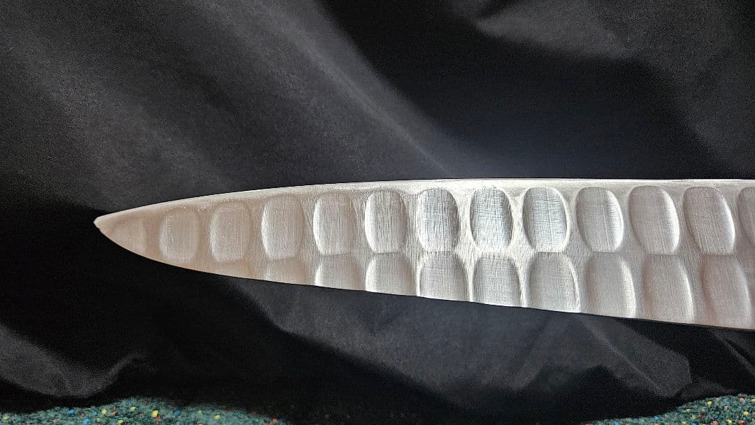 中古Karamit 約23cm波刃包丁、グレステン約27cm波刃包丁セット