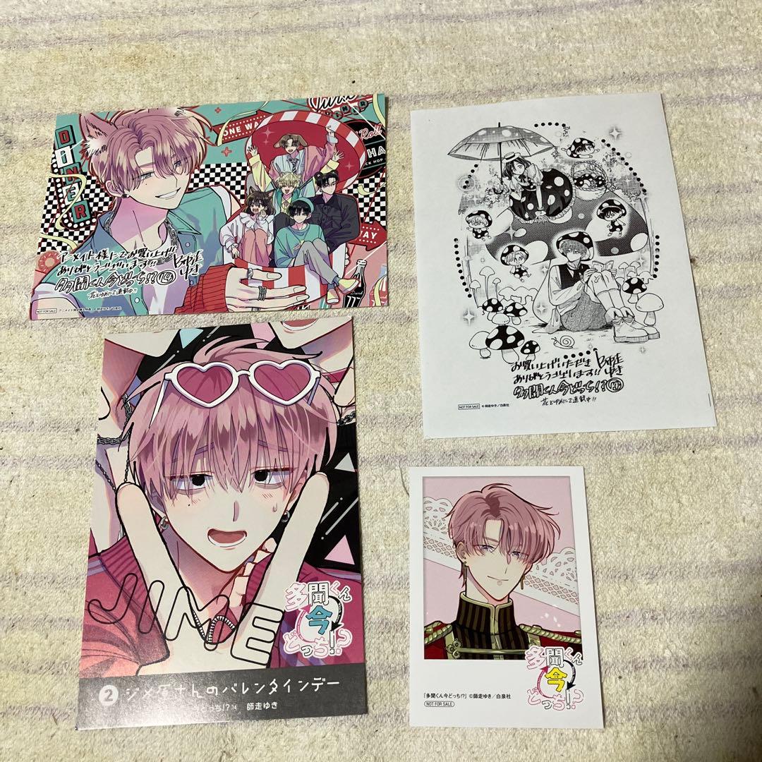 多聞くん今どっち!? 」14巻 特典セット 師走ゆき アニメイト特 - メルカリ