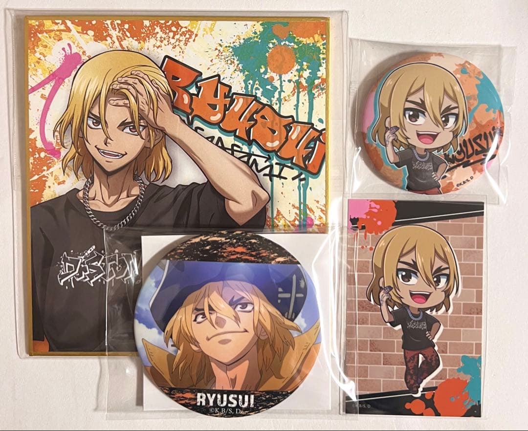 Dr.STONE 渋谷109 ハピネス缶バッジ 七海龍水】 - メルカリ