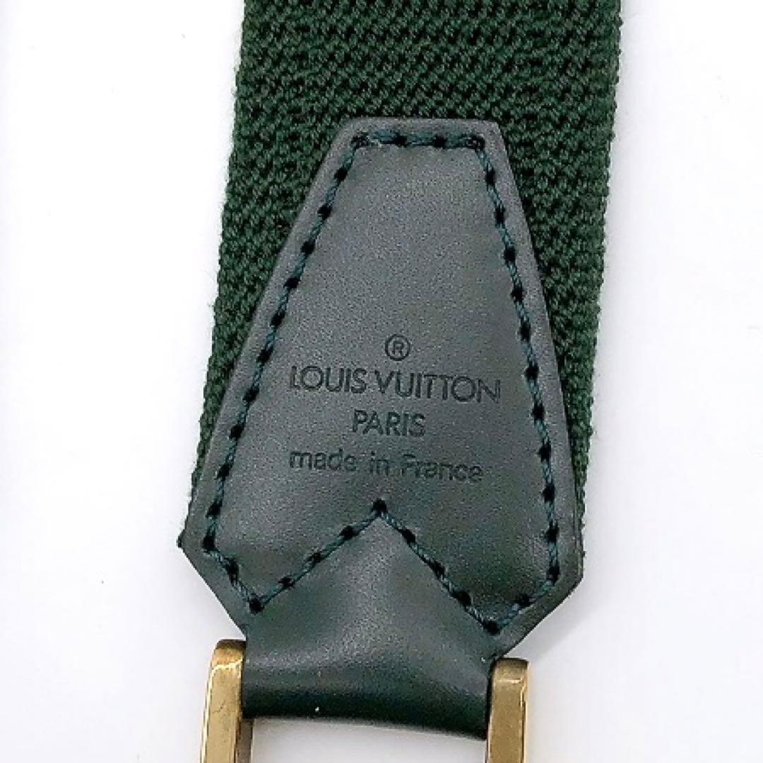LOUIS VUITTON】ショルダーストラップ ダークグリーン キャンバス