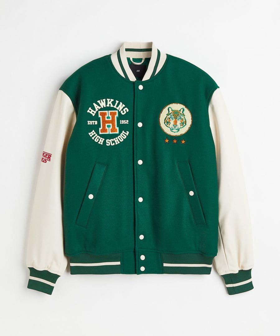 ♡ H&M ストレンジャー・シングス スタジャン Mサイズ ホーキンス高校