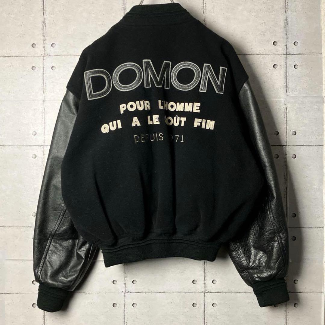 DOMON ドモン スタジャン ブラック カウレザー 90'sビンテージ - メルカリ