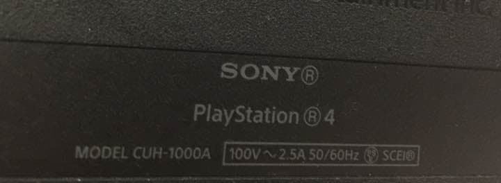 PS4 本体 動作品  訳あり