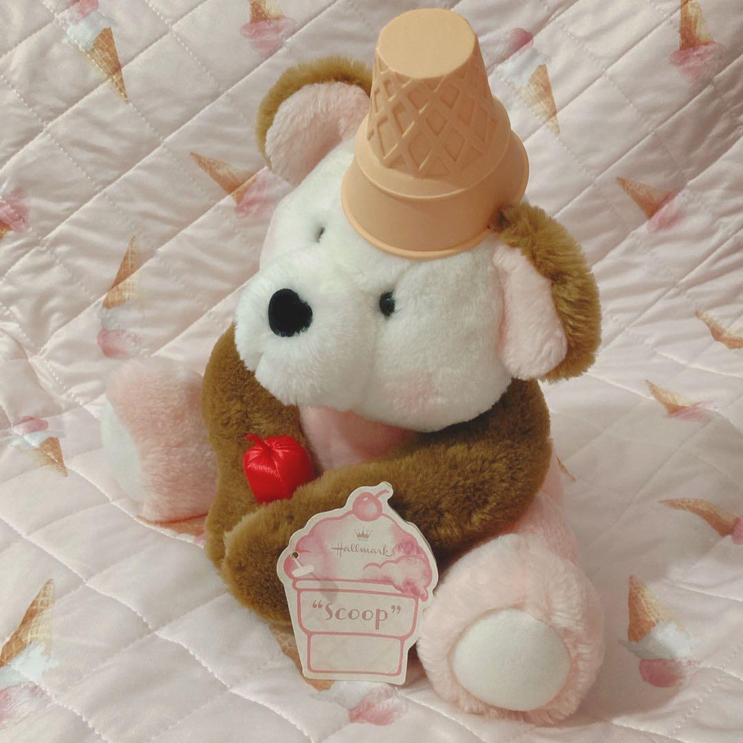 ♡Hallmark アイスクリームくまさんぬいぐるみ テディベア spank♡