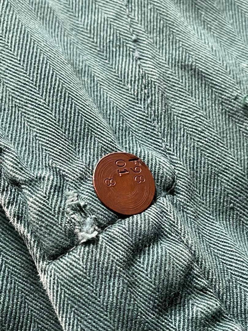 50s US製 HBT ワーク オールインワン つなぎ カバーオール 雰囲気系