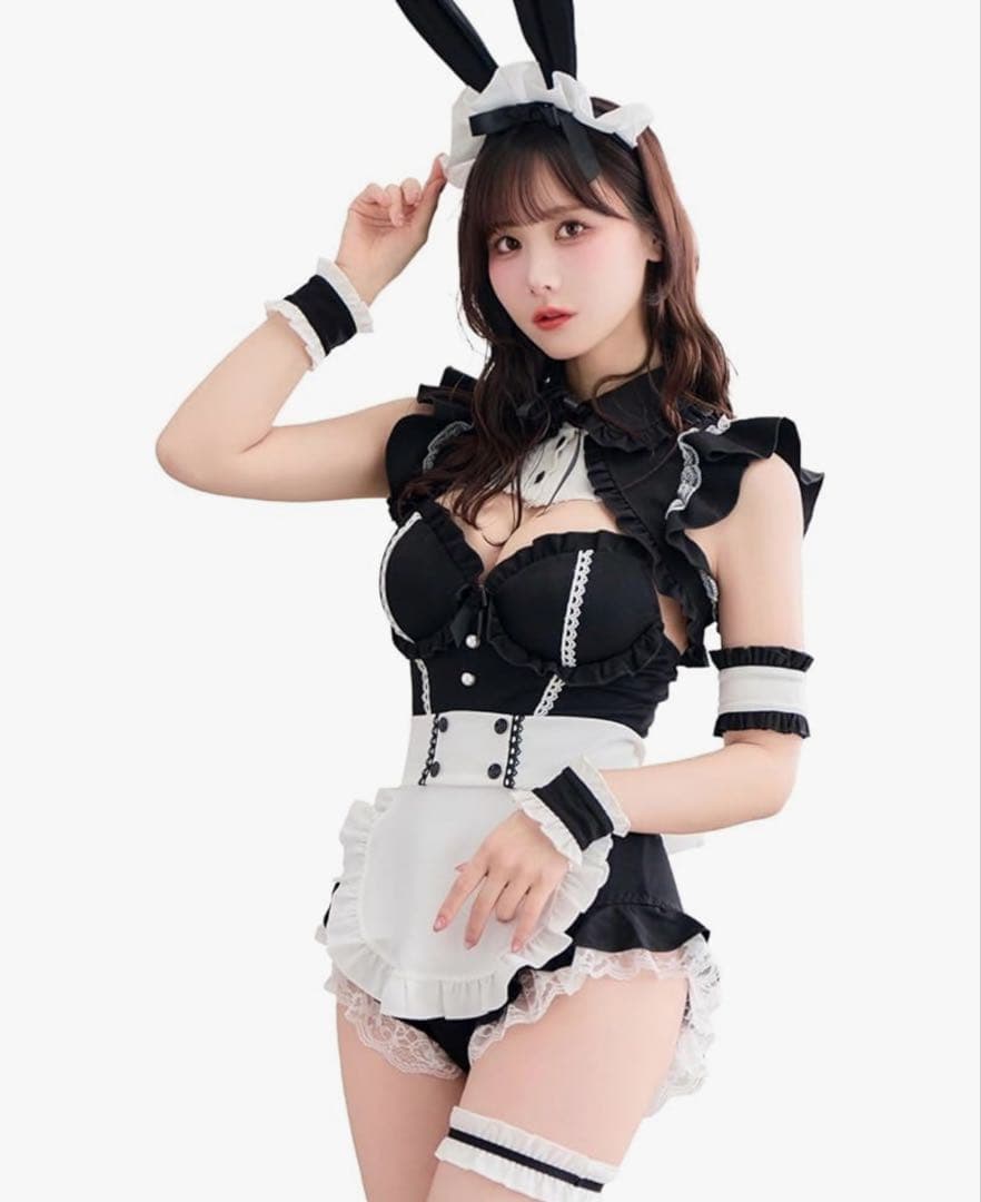 バニー ロココノワールレザー メイド Malymoon/マリームーン コスプレ