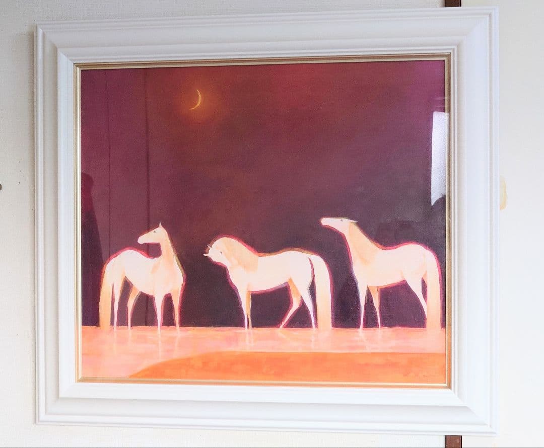 特価【真作保証、百貨店購入】10号、 油彩画、長門和恵