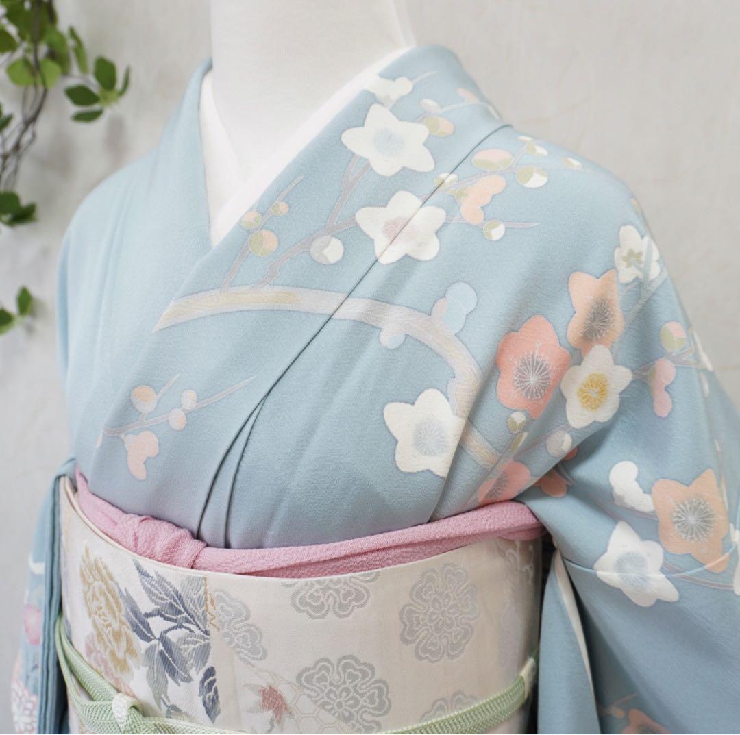 訪問着フルセット319卒業式 入学式 お宮参り【訪問着、袋帯、帯締め