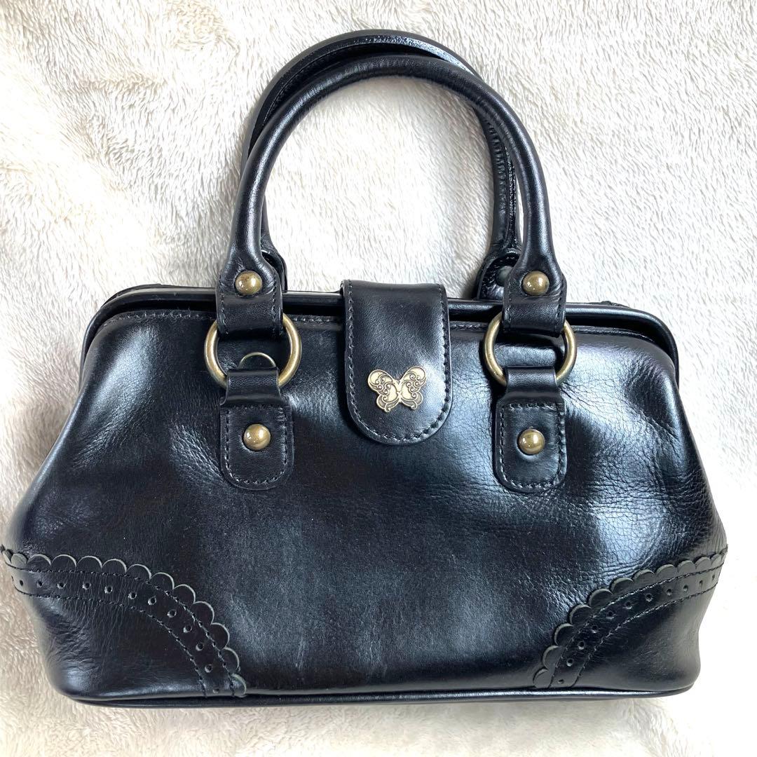 希少✨】ANNA SUI アナスイ 2way ショルダーバッグ レザー 蝶 - メルカリ