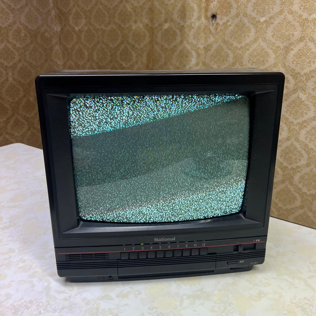 National ナショナル カラーテレビ ブラウン管テレビ レトロ - メルカリ