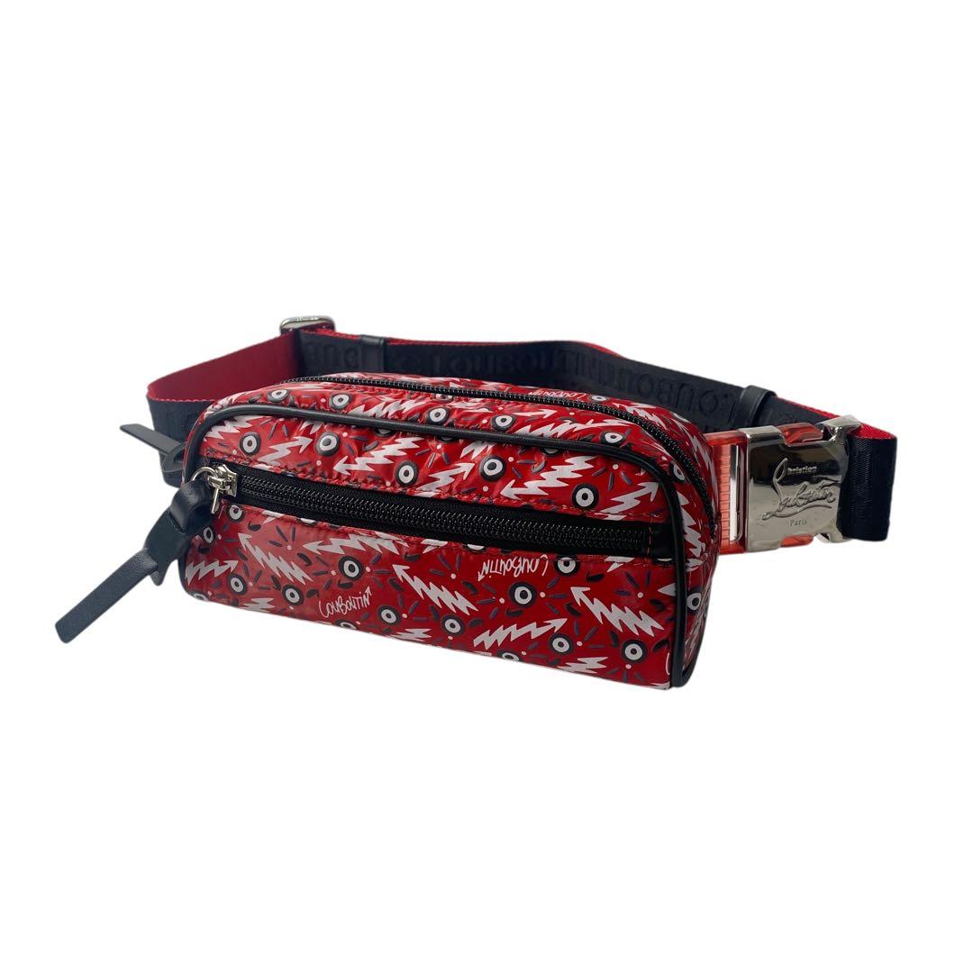 美品 ルブタン ChristianLouboutin ボディバッグウエストポーチ クリスチャンルブタン/ウエストポーチ/ブラスタークロスボディバッグ