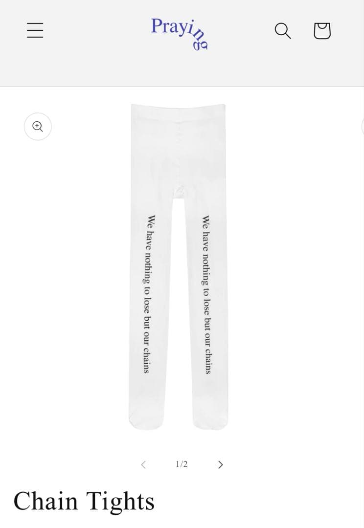 レッグウェア praying chain tights Praying Women's' Chain Tights in Pink | LN-CC®