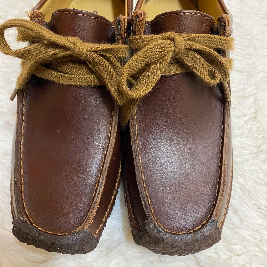 未使用級 クラークス ナタリー ダークブラウン クレープソール レザー