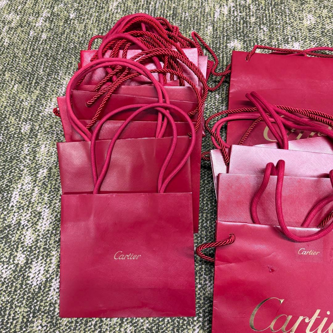 カルティエ ショッパー 紙袋 31枚セット まとめ売り 大 中 小 サイズ