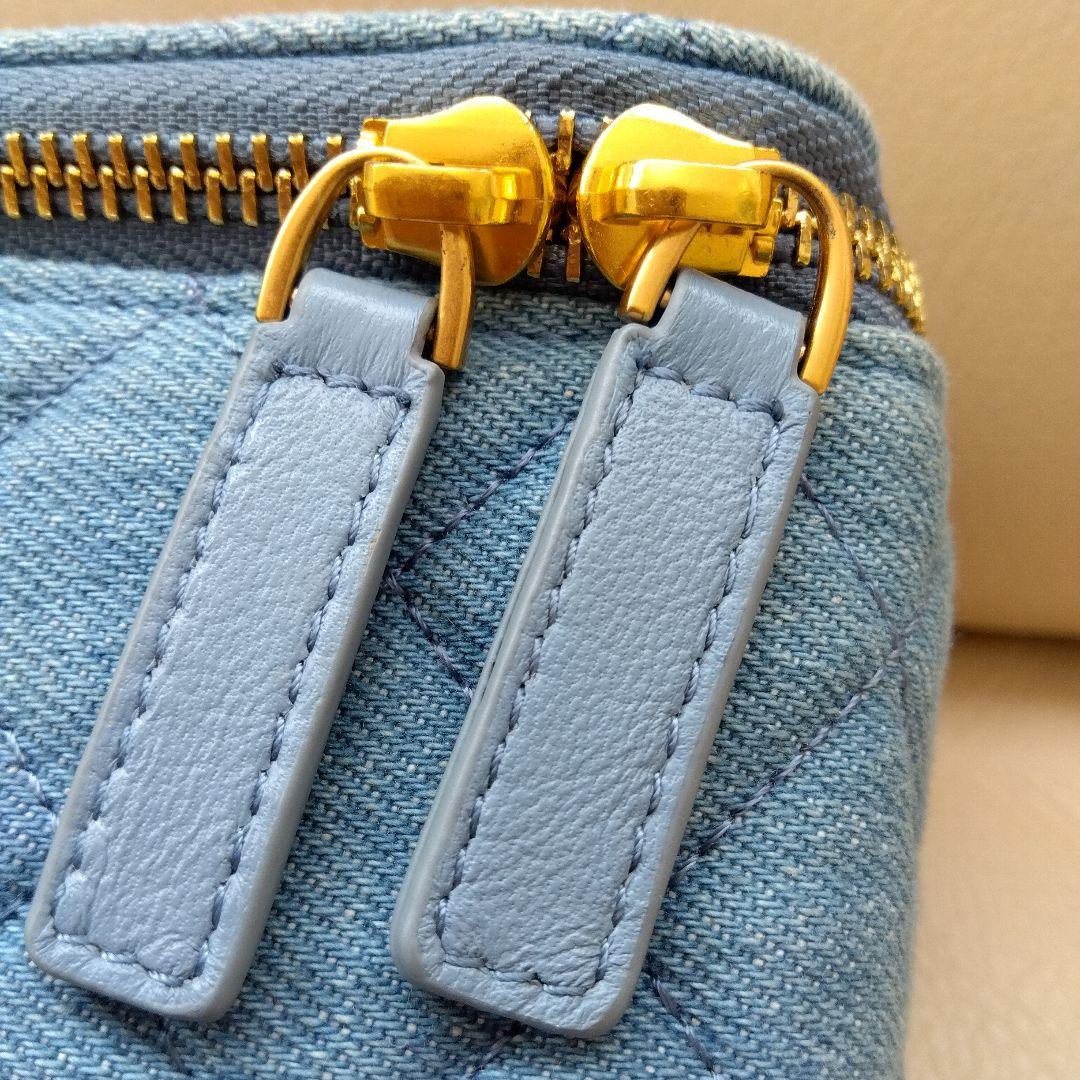 CHANEL シャネル ブルー デニム チェーンバッグ ノベルティ - メルカリ