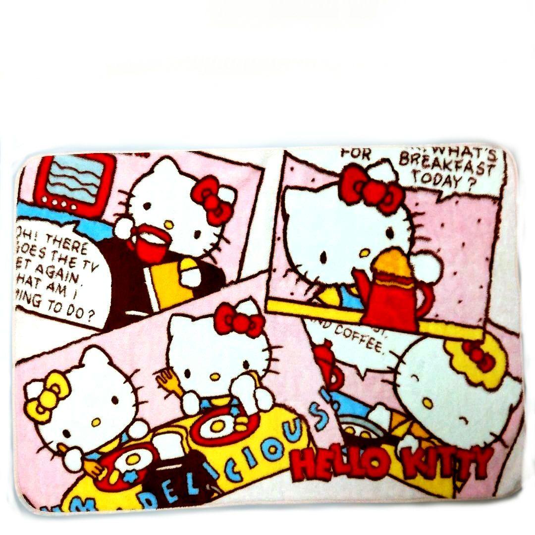 レア サンリオ キティ ハーフケット 毛布 ブランケット 平成レトロ