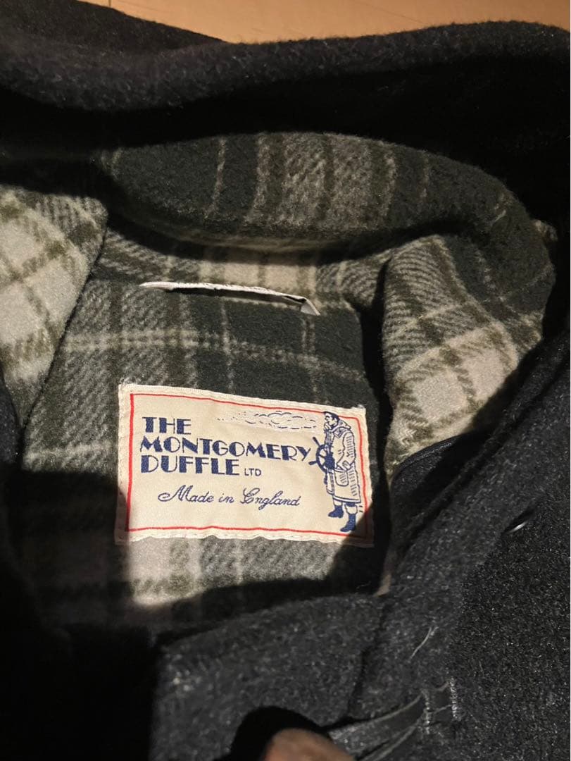 極上 英国製 Montgomeryウール ダッフルコート ダークグレー