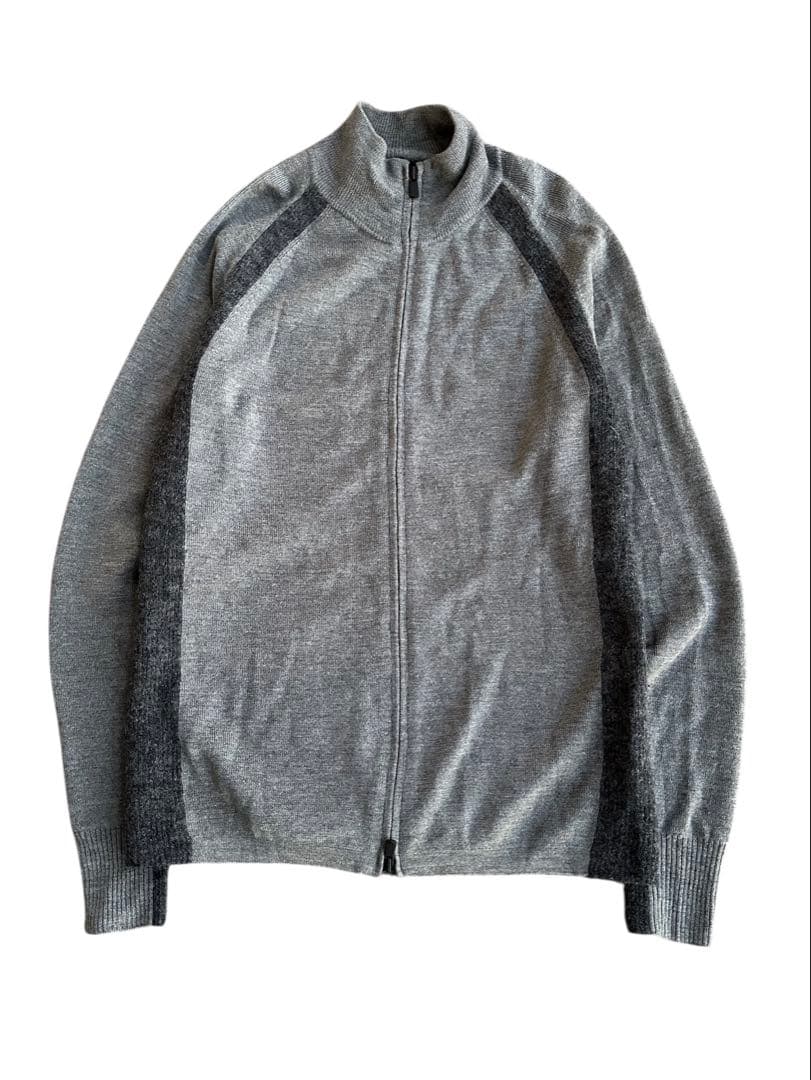 トップス \"neil barrett\"double zip ds knit Men's Knightsbridge Full Zip Cashmere Sweater Navy Blue | N.Peal