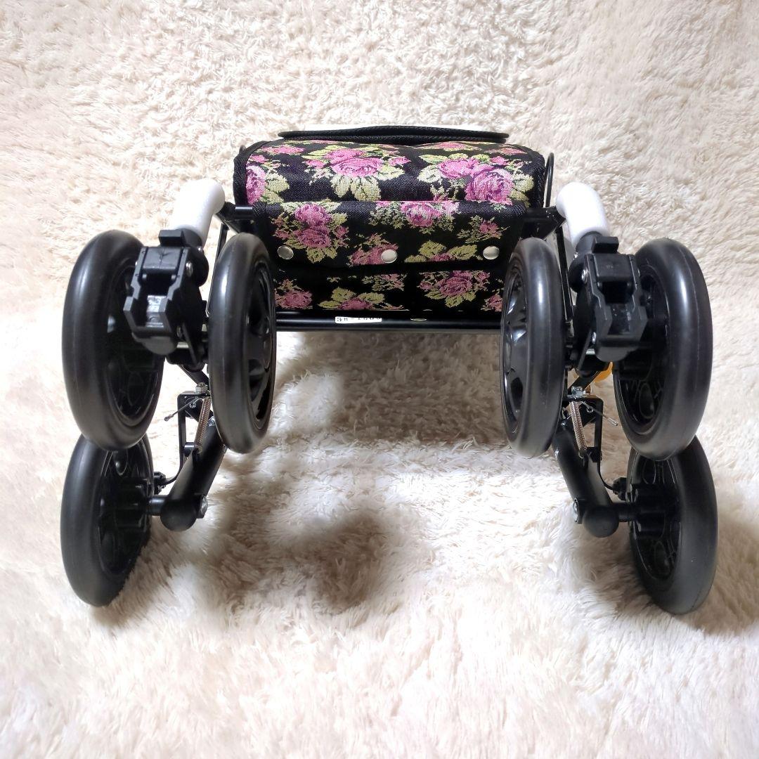 新品未使用！島製作所 スカイウォーカーS シルバーカー 花柄 押し車