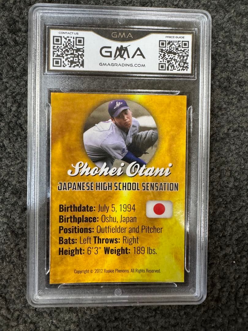 大谷翔平 花巻東 2012 ルーキーカード Gem MT 10 - メルカリ