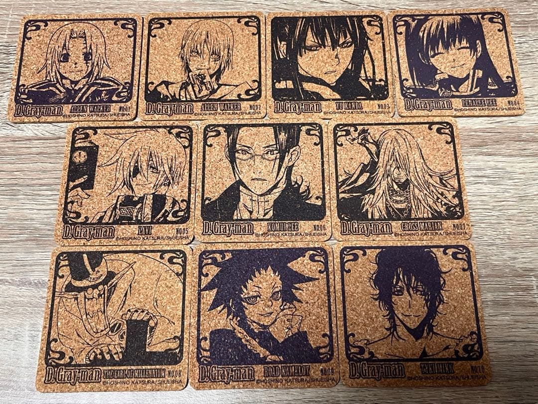 D.Gray-man コルクコースター 全20種 D.Gray-man木製スタンドコースター | ワイワイワールド