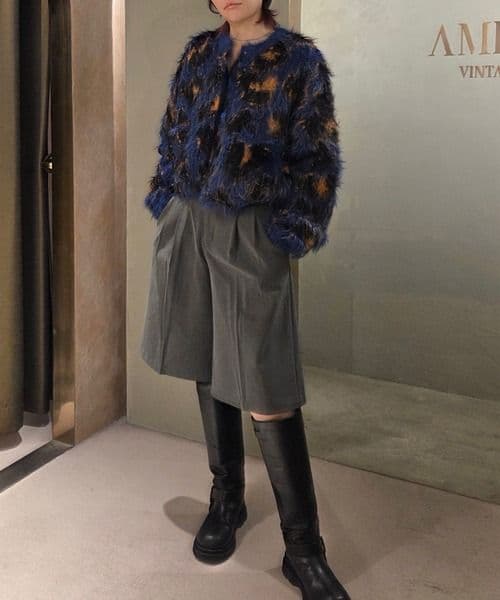 AmeriVINTAGE ANIMAL SHAGGY KNIT CARDIGAN - メルカリ
