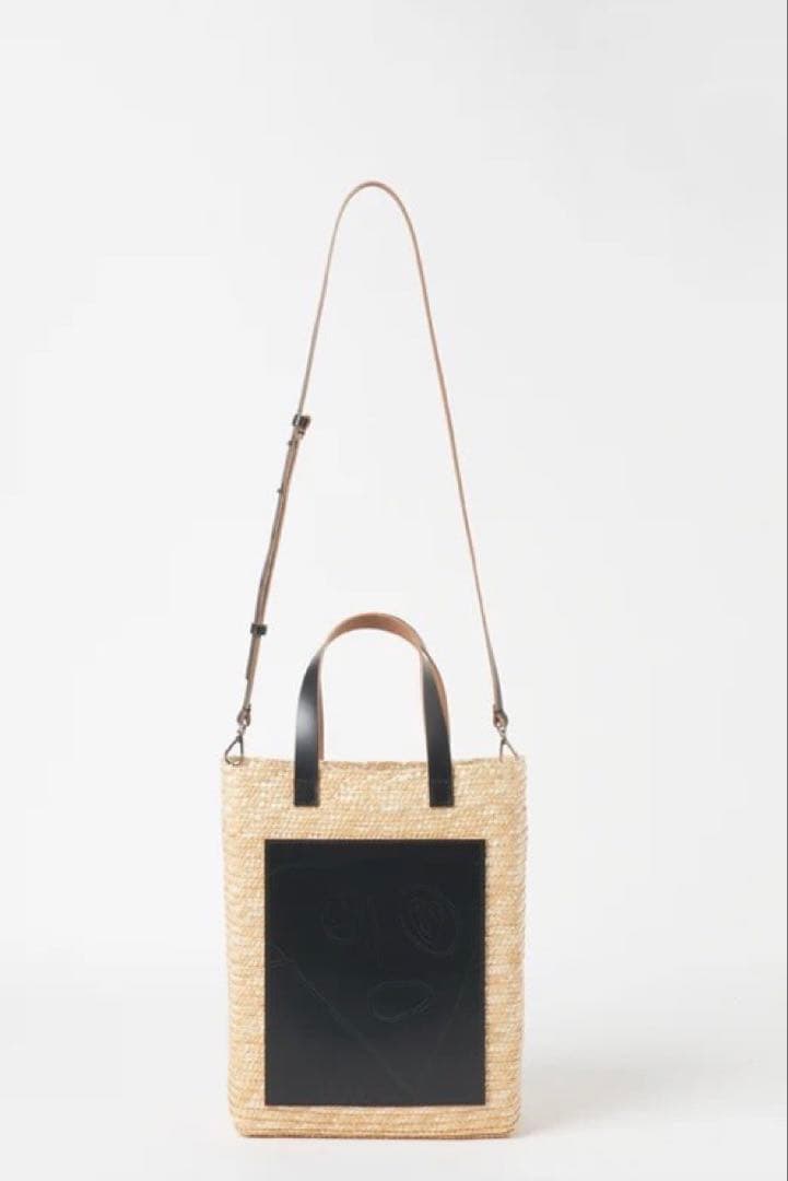 みかん様専用)PLAN C かごバッグ ベージュ/黒 - メルカリ